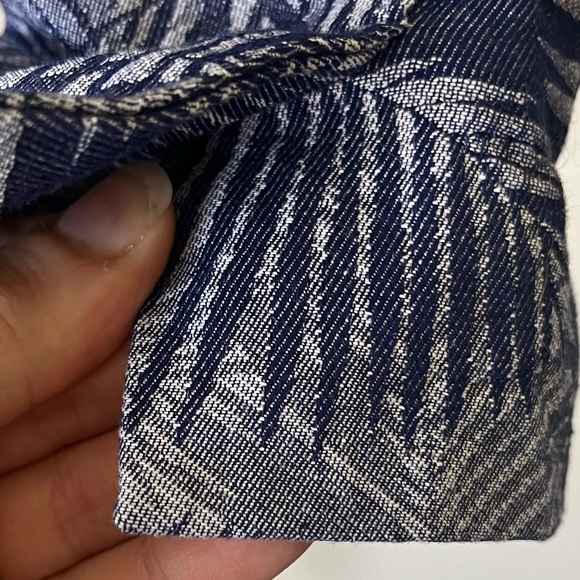 Anthropologie Cartonnier Navy Fern Brocade Smart Suit Jacket Womens Size 10 - Picture 15 of 15